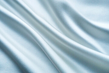 シルクのドレープ　水色