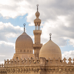 The Minarets and dome of Al Rifai Mosque, Cairo, Egypt with cloudy sky © Khaled El-Adawi