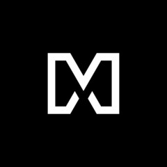 Initial Letter M logo design