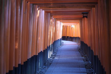 long corridor in a japanese temple