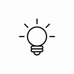 light bulb icon electric lamp
