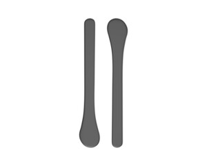 Blank Cosmetic Spatula template for mockup and branding, 3d render illustration.