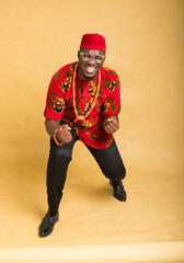 Igbo Traditionally Dressed Business Man in Glasses Looking Fine
