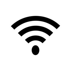 Wi-Fi icon. Phone icon silhouette icon. Vector.