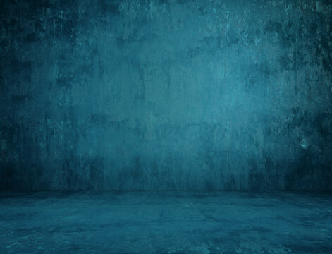 Blue Concrete Background