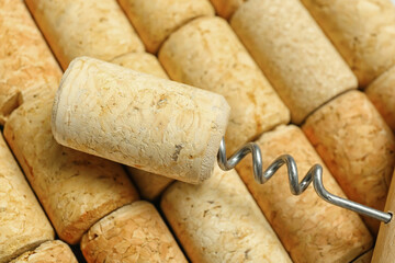 Texture of wine corks as background