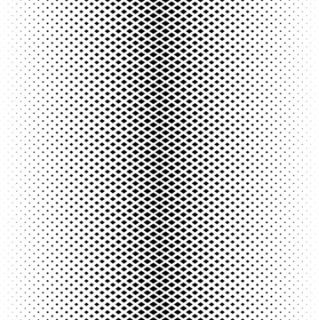 Seamless halftone vector background. Filled with black figures