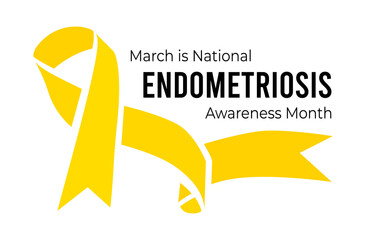 National Endometriosis Awareness Month. Vector illustration on white