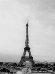 Eiffel in black and white