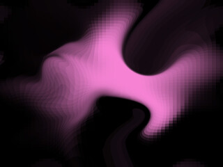 Abstract Geometric Shapes on Black Background