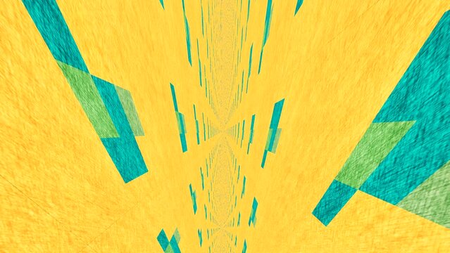 Sci-fi modern texture for cyberspace concept. Fractal background, yellow color, retro style. 
