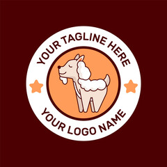 Cute lamb logo for restaurant