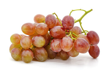 One bunch of red grapes.
