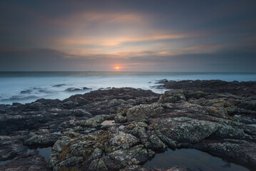 Fototapeta na wymiar sunset isle of Uist North Scotland Travel Explore United Kingdom