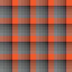 Orange Ombre Plaid textured Seamless Pattern