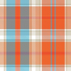 Orange Ombre Plaid textured Seamless Pattern