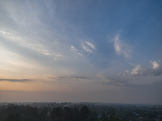 White clouds and blue sky textured background