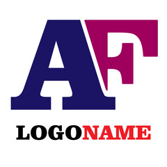 logo and icon design with combination alphabet concept 
