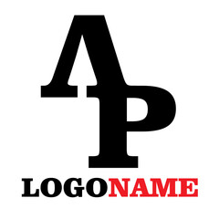 logo and icon design with combination alphabet concept 