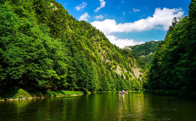 dunajec, spływ, Pieniny, Tatry, Karpaty , Polska, Trzy korony - obrazy, fototapety, plakaty