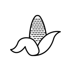 Corn line icon. simple design editable. Design template vector