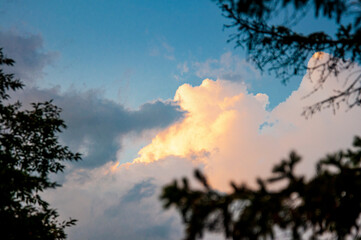 Stormy Cloudscapes at Sunset