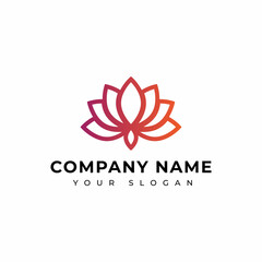 Lotus wellness logo vector design template