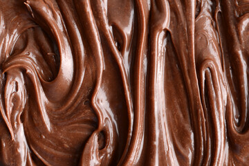 macro chocolate frosting with swirls seamless backdrop