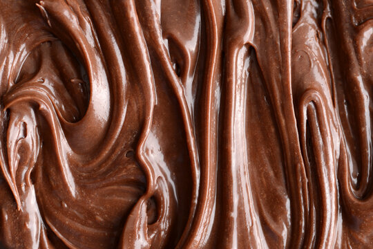 macro chocolate frosting with swirls seamless backdrop