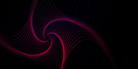 Modern Black Background Line Light Abstract