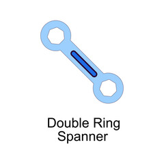 Ring Spanner vector Filled Outline Icon Design illustration. Home Improvements Symbol on White background EPS 10 File