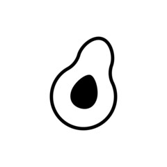 Avocado fruit icon vector design templates