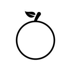 Orange fruit icon vector design templates