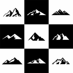 Simple Modern Mountain Logo Design