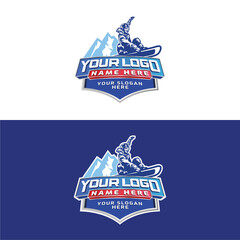 Snow Boarding logo design