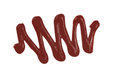 Barbecue sauce on isolated white background