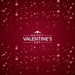 Lovely valentines background free vector Premium Illustration