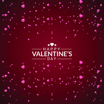 Lovely valentines background free vector Premium Vector