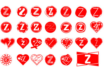 Z letter logo and icon design bundle