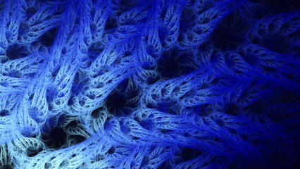 Beautiful abstract background for art projects, cards, business, posters. 3D illustration, computer-generated fractal