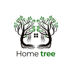 Tree House Logo Design Template