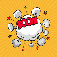 Clouds boom backgrounds, vector illustration 