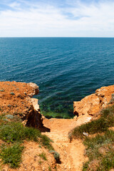 Passage to the sea on the yellow coast