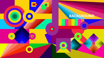 Modern Abstract Geometric Background. For landing page, banner, and social media