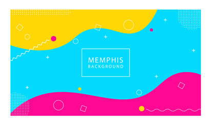 Abstract design memphis style background for banner, web, promotion and landing page.