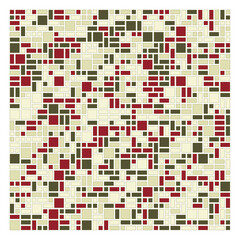 Fototapeta premium Offset Quads generative art background art illustration