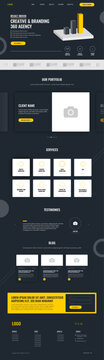 Digital Agency Website UI | Landing Page Design from Website | Template  |  Blog | Services | Corporate User Interface | Responsive Blank | UI UX Design