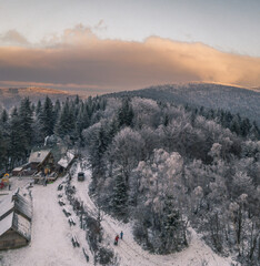 Polskie góry - Beskid Wyspowy © DRONE QUEST