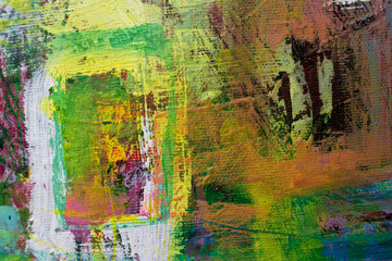 Fototapeta premium Abstract painting. Background design of acrylic painting , rich texture. Modern art oil painting. Hand drawn brush stroke. Abstract contemporary art for background.