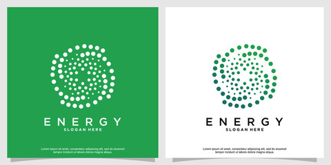 Creative energy logo design with unique concept Premium Vector